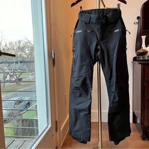 NWOT marmot men's freerider ski pants with gore-tex and recco - black - small